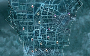 Местоположение страниц альманахов в Нью-Йорке в Assassin's Creed 3