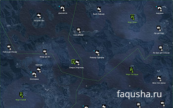 Карта с местоположением индейских тотемов в Ривер Вэлли в Assassin’s Creed: Rogue