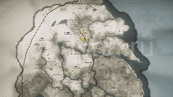 Карта с расположением всего состояния в Йорвике в Assassin's Creed Valhalla