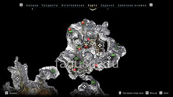 Карта с расположением всех звериных фигурок в Horizon Zero Dawn