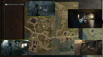 Карта с расположением стендов в Уотери в Alan Wake 2