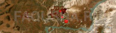 Карта задания 'Пейзаж после битвы' в 'Ведьмаке 3'