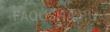 Карта задания 'Сокровища графа Ройвена' в 'Ведьмаке 3'