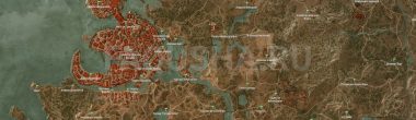 Карта задания "Новиградское гостеприимство" в "Ведьмаке 3"
