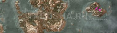 Карта задания "Заказ: бестия" в "Ведьмаке 3"