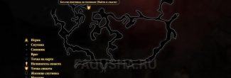 Карта задания "Найти и спасти" в Dragon Age 2